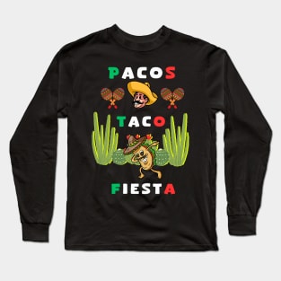 Pacos taco fiesta Long Sleeve T-Shirt